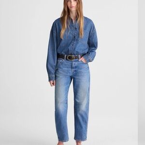 Madewell the darted barrel leg Jean